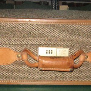 Suitcase hartmann belt leather snap travel luggage